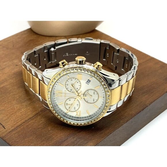 Timex Women's Watch TW2V57700 Quartz Chronograph Silver Dial Two Tone St… - Picture 8 of 14